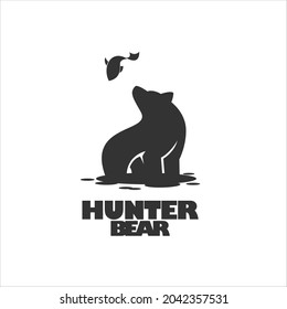 this is a hunter bear vintage logo