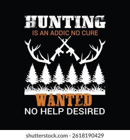 This is a hunting vector t-shirt design.