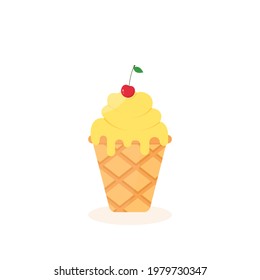 This is a ice cream isolated on a white background.