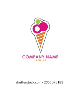 This is ice cream logo design 