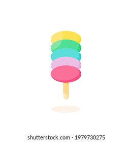 This is an ice lolly isolated on a white background.