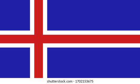 This is an Iceland Flag.