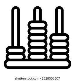Este ícono de un ábaco es perfecto para proyectos relacionados con la educación, las matemáticas o el conteo