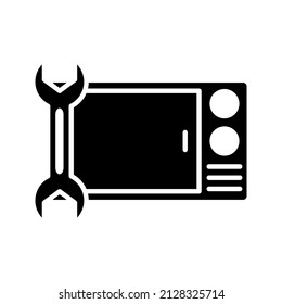 This is an icon associated with an electronic repair service that uses a glyph style