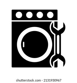 This is an icon associated with an electronic repair service that uses a glyph style