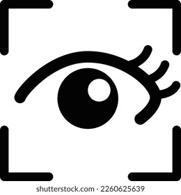 Dies ist eine (biometrische) Abbildung der Iriserkennung.