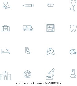 This icon can use as cost hospital, and hospital industry Heart #Shape #Pharmacy  #Symbol  #Stethoscope #Blood  