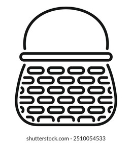 This icon of a carry bag is perfect for projects related to shopping, retail, and consumerism