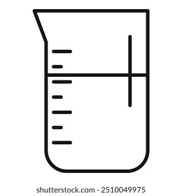 This icon of a chemical beaker represents the tools used in scientific experiments