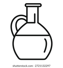 Este icono de un frasco de química que contiene líquido es perfecto para proyectos relacionados con la ciencia y los experimentos