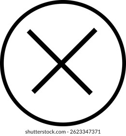 This icon is close, cancel, incorrect, removal, negative, 