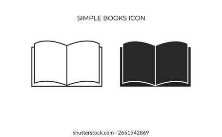 This icon displays two open books: one outlined, one solid, representing reading or learning.