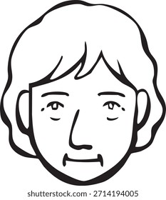 This is an icon of an elderly person.