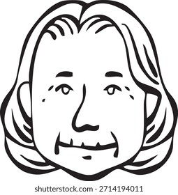 This is an icon of an elderly person.
