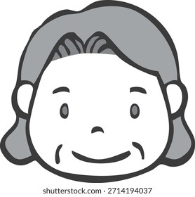 This is an icon of an elderly person.