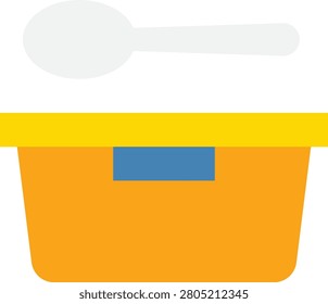 This icon features a classic lunchbox design, perfect for representing school meals and snacks. It can be used in educational materials, apps, or websites focused on back to school themes.