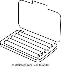 This icon features an open box containing orthodontic retainer wax.