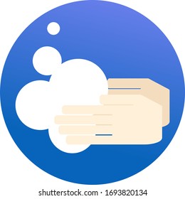Das ist das Symbol für die Illustration zum Händewaschen.