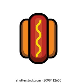 das ist eine Ikone für hot dog. eps10