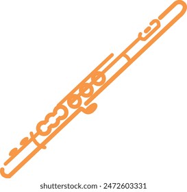 This is an icon illustration of a flute.
(Not AI generated)