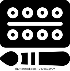 this icon or logo artist studio icon or other where it explaints the equipment or things related to or that must be owned by a painter or design application software or other and be used for web