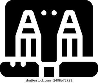 this icon or logo artist studio icon or other where it explaints the equipment or things related to or that must be owned by a painter or design application software or other and be used for web