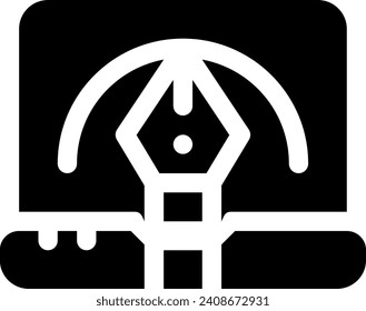 dieses Symbol oder Logo-Künstlerstudio-Symbol oder eine andere, wenn es die Ausrüstung oder die Dinge erklärt, die mit einem Maler oder einer Design-Anwendungssoftware oder einer anderen verbunden sind oder von einem Maler oder einer Design-Software oder einer anderen gehören müssen und für das Web verwendet werden