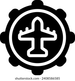 this icon or logo aviation icon or other where it explaints the things related to aviation or equipment for aviation or design application software or other and be used for web