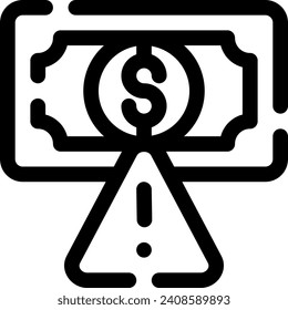 this icon or logo business risks icon or other where it explains the
negative or positive things that affect the sustainability of a business, whether it is losses or other things or other