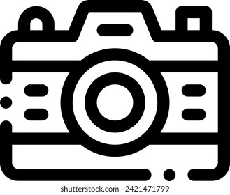 este icono o logotipo, icono de la cámara u otro lugar donde se explique el tipo de cámara o el tipo de cámara y otros o el software de la aplicación de diseño 