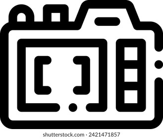 this icon or logo camera icon or other where it explaints type camera type or camera type and others or design application software 