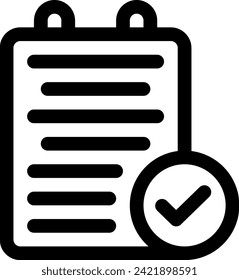 this icon or logo checklist icon or other where it explaints the form of response or approval is in the form of a checklist and others or design application software 