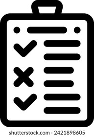 this icon or logo checklist icon or other where it explaints the form of response or approval is in the form of a checklist and others or design application software 