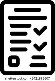 this icon or logo checklist icon or other where it explaints the form of response or approval is in the form of a checklist and others or design application software 