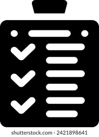this icon or logo checklist icon or other where it explaints the form of response or approval is in the form of a checklist and others or design application software 