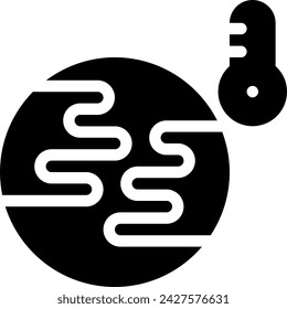 this icon or logo climate change icon or other where it various types of climate changes such as sometimes too hot, windy and others or design application software 