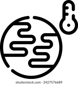 this icon or logo climate change icon or other where it various types of climate changes such as sometimes too hot, windy and others or design application software 