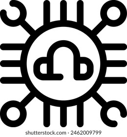 this icon or logo customer service icon or other where everything related to cs and others or design application software