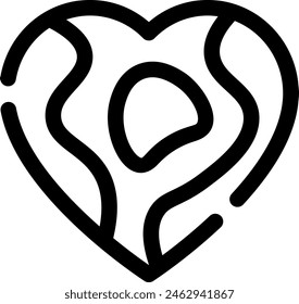this icon or logo dating app icon or other where everything related to dating app like feature and others or design application software