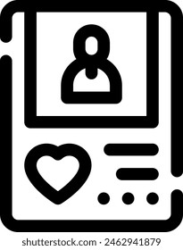 este ícono o logotipo de App de citas u otro donde todo lo relacionado con el App de citas como característica y otros o software de aplicación de diseño