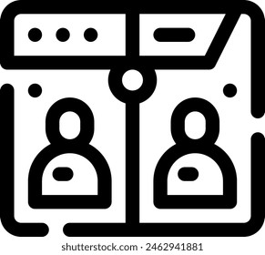 this icon or logo dating app icon or other where everything related to dating app like feature and others or design application software