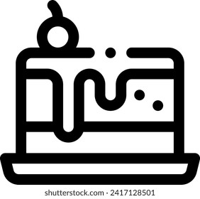 this icon or logo dessert icon or other where it explaints the something either food or drink that is eaten after a heavy meal or design application software or other and be used for web