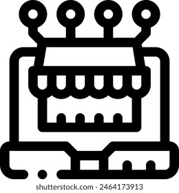 this icon or logo digital distruption icon or other where everything related to distruption and others or design application software