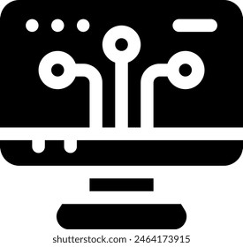 this icon or logo digital distruption icon or other where everything related to distruption and others or design application software