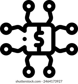 this icon or logo digital distruption icon or other where everything related to distruption and others or design application software