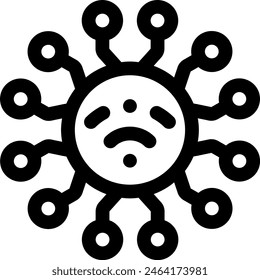 this icon or logo digital distruption icon or other where everything related to distruption and others or design application software