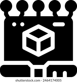 this icon or logo digital distruption icon or other where everything related to distruption and others or design application software
