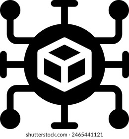 this icon or logo digital technology icon or other where everything related to digital technology and others or design application software