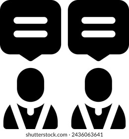 Dieses Symbol oder Logo-Diskussionssymbol oder anderes, wo alle Angelegenheiten im Zusammenhang mit Diskussionsaktivitäten, Vorbereitung und andere oder Design-Anwendungssoftware