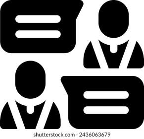 Dieses Symbol oder Logo-Diskussionssymbol oder anderes, wo alle Angelegenheiten im Zusammenhang mit Diskussionsaktivitäten, Vorbereitung und andere oder Design-Anwendungssoftware